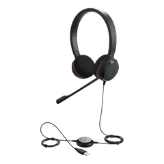 Jabra Evolve 20 DUO con conexión USB, micrófono con cancelación de ruido de ultima generación, configuración Plug and Play (4999-829-209)
