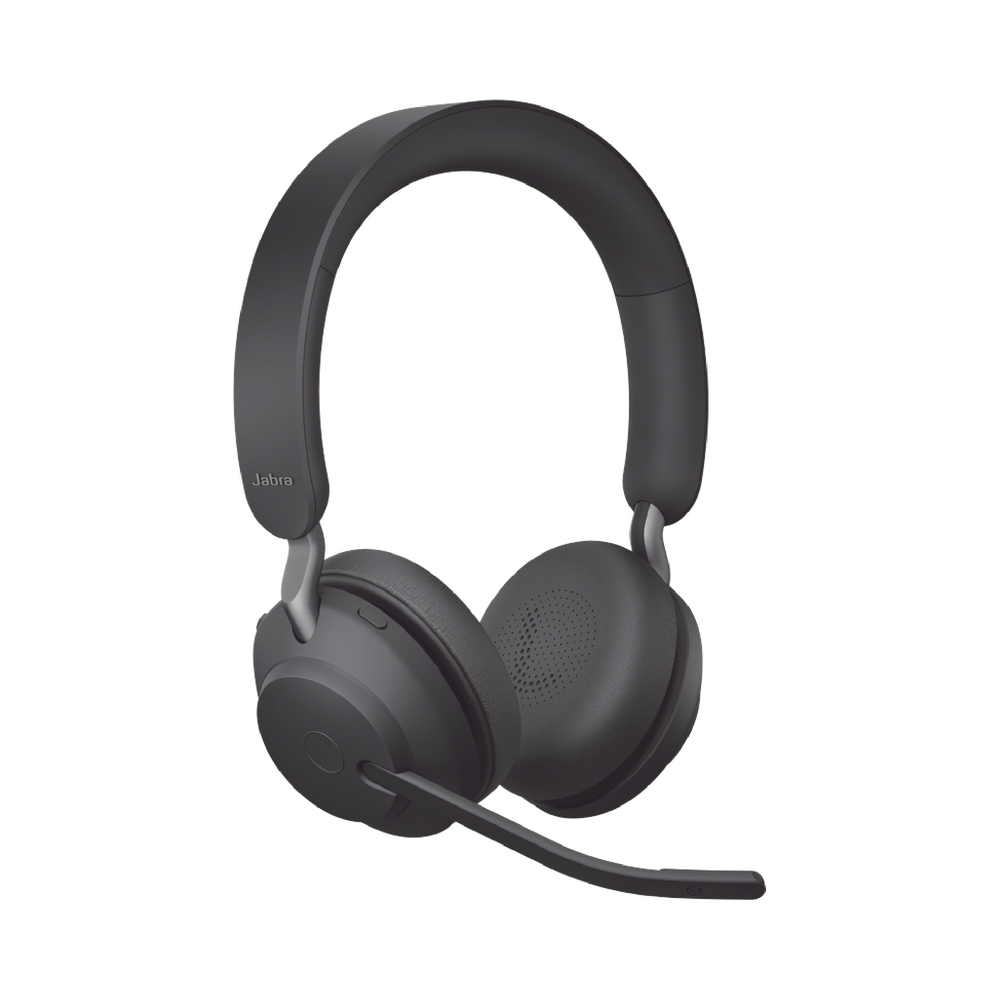 Jabra Evolve2 65, Auricular stereo versión UC con aislamiento de ruido activa, dongle USB-A indicador de ocupado (Busylight) (26599-989-999)