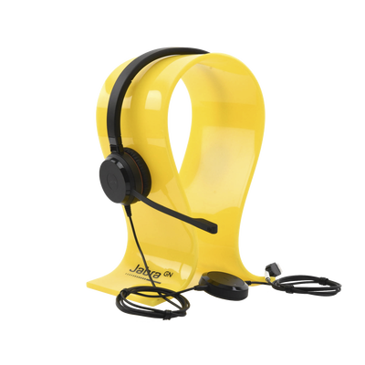 Jabra Evolve 30 Duo con conexión USB / 3.5mm, micrófono con cancelación de ruido y controlador en el cable con botones e indicadores LED (5399-823-309)