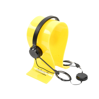 Jabra Evolve 30 Duo con conexión USB / 3.5mm, micrófono con cancelación de ruido y controlador en el cable con botones e indicadores LED (5399-829-309)