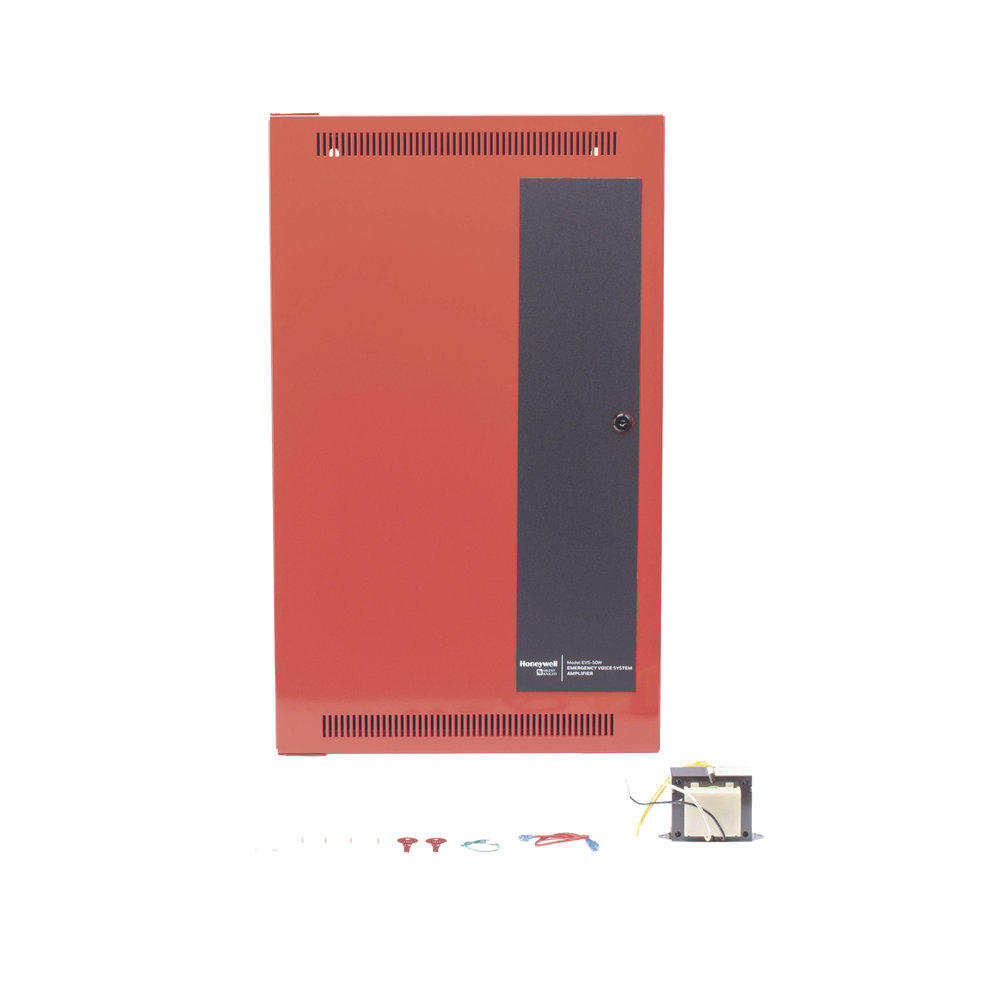 Amplificador de 50 Watts con 4 circuitos de voceo para paneles Silent Knight Serie 6000