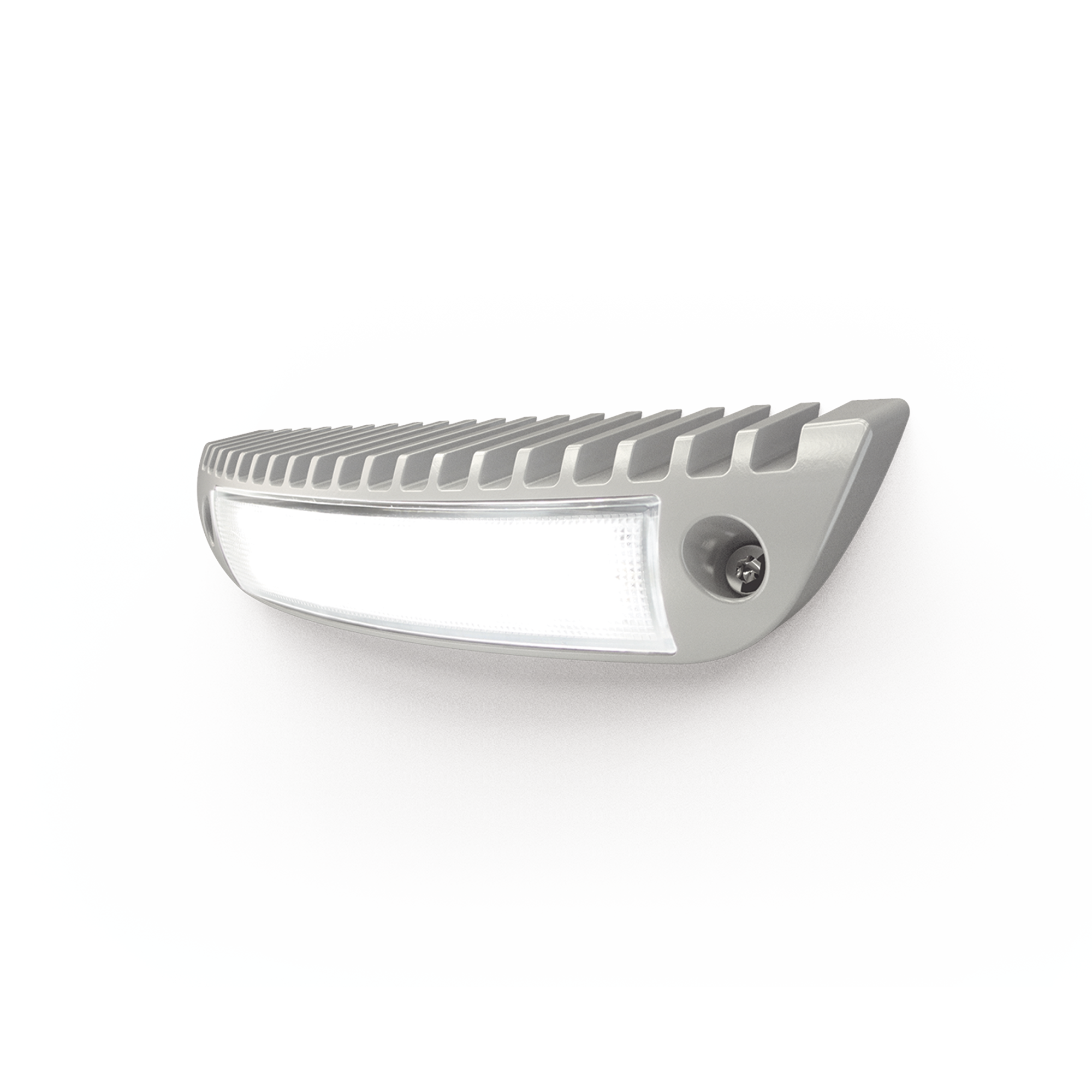 Luz de cortesía con bisel color blanco ideal para ambulancias y vehículos de rescate