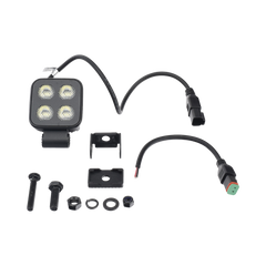 Luz de Trabajo Ultra brillante Cuadrada, 4 LED, 2650 Lúmenes, 12-24 Vcd
