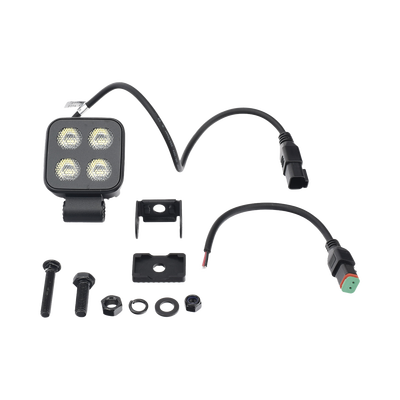 Luz de Trabajo Ultra brillante Cuadrada, 4 LED, 2650 Lúmenes, 12-24 Vcd