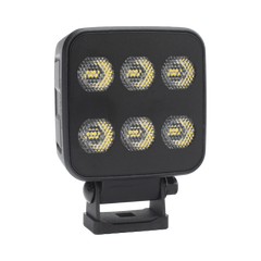 Luz de Trabajo Ultra brillante Cuadrada, 6 LED, 6552 Lúmenes, 12-24 Vcd