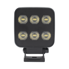 Luz de Trabajo Ultra brillante Cuadrada, 6 LED, 6552 Lúmenes, 12-24 Vcd