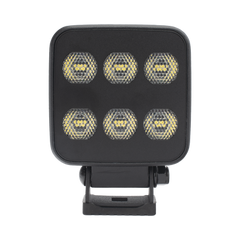 Luz de Trabajo Ultra brillante Cuadrada, 6 LED, 6552 Lúmenes, 12-24 Vcd