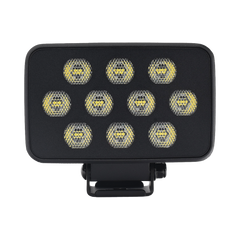 Luz de Trabajo Ultra brillante Cuadrada, 10 LED, 8937 Lúmenes, 12-24 Vcd