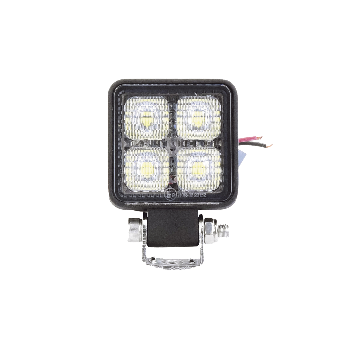 Luz de trabajo de 4 LED de 10 Watt, 12-24 Vcd, 800 lúmenes