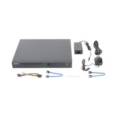 DVR 32 Canales TurboHD + 8 Canales IP / 5 Megapixel Lite - 3K Lite / Acusense (Evita Falsas Alarmas) / Audio Bidireccional / 2 Bahías de Disco Duro / H.265+ / Salida de Video en Full HD