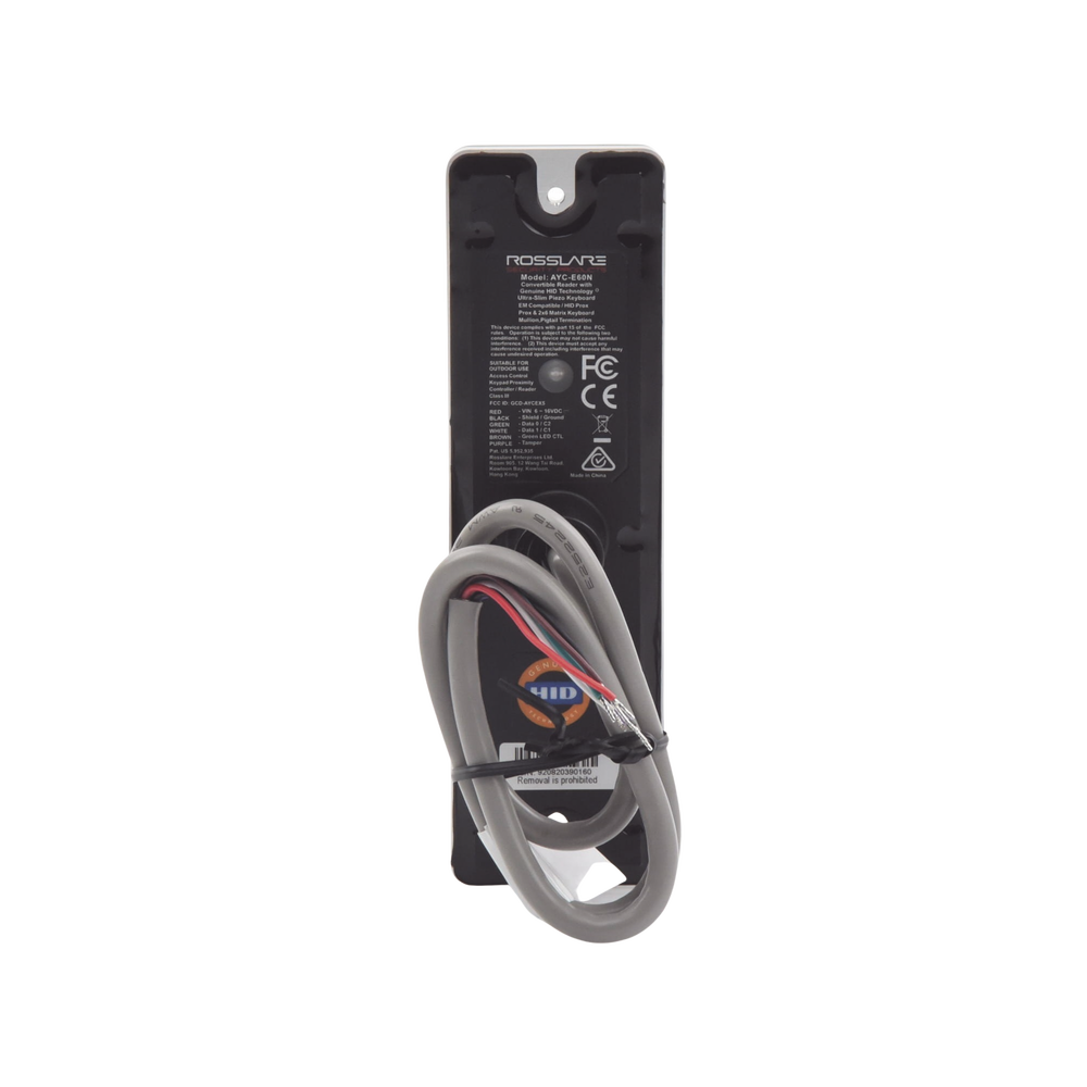 Lector ultra delgado de proximidad con teclado, capacidad de lectura de tarjetas  de proximidad de 125 Khz (tipo EM y HID)