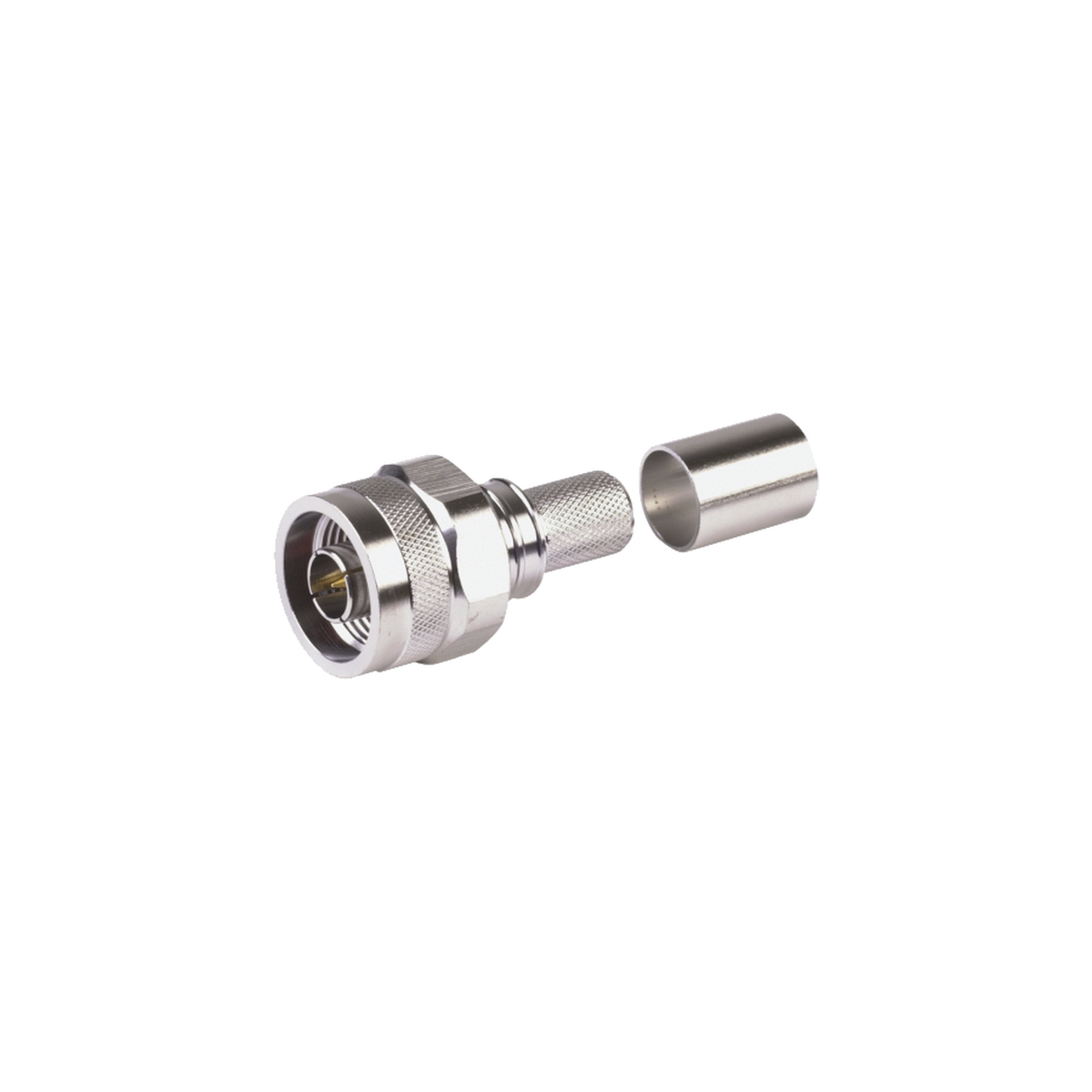 Conector N Macho Plegable Hex. con Pin Cautivo para cables Tipo RG8