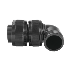 Conector Plug en Ángulo Recto de 4 Contactos Hembra Soldables para Radio de Locomotora.
