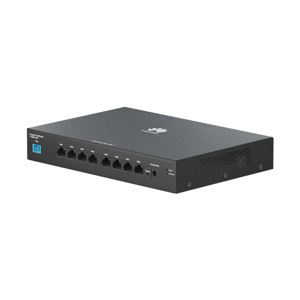 HUAWEI MiniFTTO - ONU Gigabit / 8 puertos 10/100/1000Mbps + 1  PON (SC/UPC)/ Downstream 2.488 Gbps / Upstream 1.244 Gbps / modo puente / Administración Nube