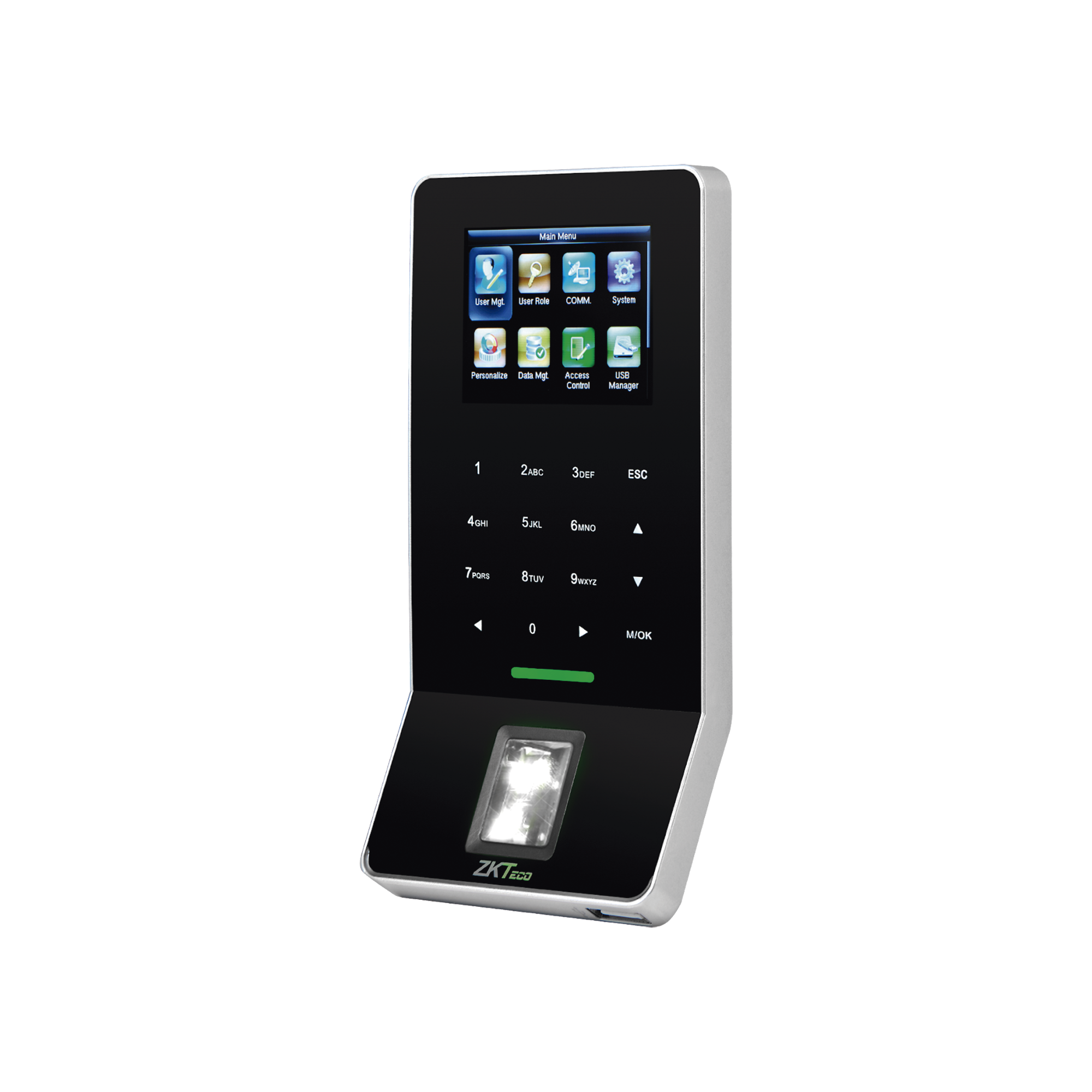 Terminal Biométrica de Huella / 3,000 Huellas 5,000 Tarjetas / WiFi / Pantalla 2.4" / TCP/IP RS485 / ADMS / Control de 1 Puerta