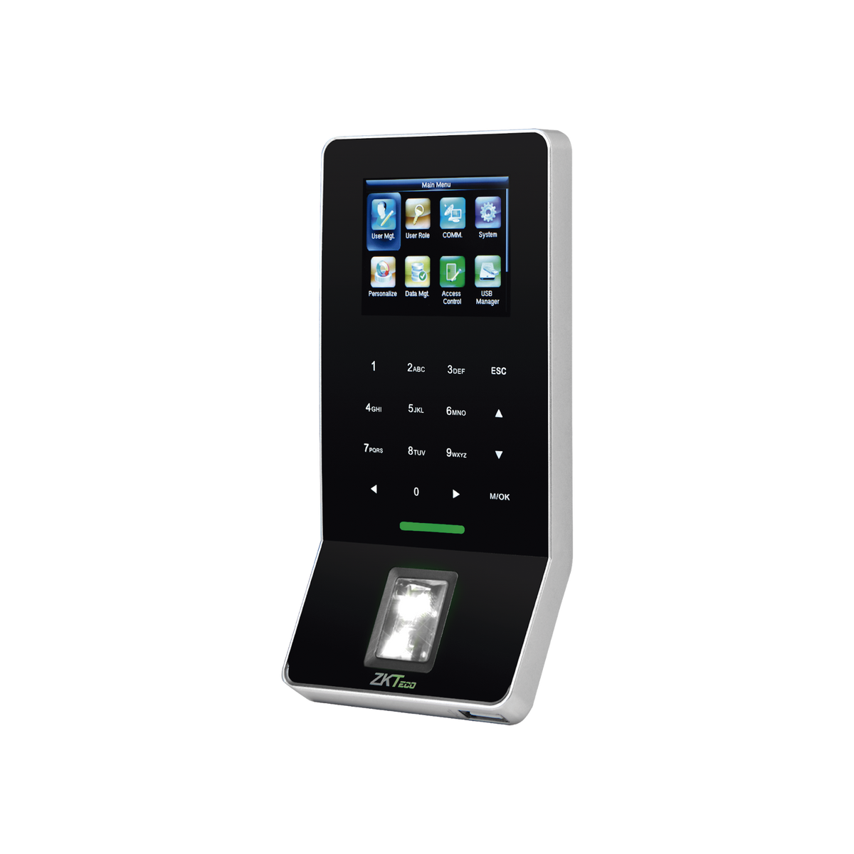 Terminal Biométrica de Huella / 3,000 Huellas 5,000 Tarjetas / WiFi / Pantalla 2.4" / TCP/IP RS485 / ADMS / Control de 1 Puerta