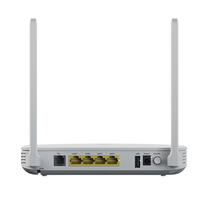 HUAWEI MiniFTTO - ONU Wi-Fi 6 doble banda / 2.976 Gbps / 4 puertos 10/100/1000 Mbps + 1  GPON (SC/UPC) + 1 puerto POST / Downstream 2.488 Gbps / Upstream 1.244 Gbps / Ganancia de Antena 5dBi / Beamforming / Roaming / MIMO 2X2 / Administración Nube