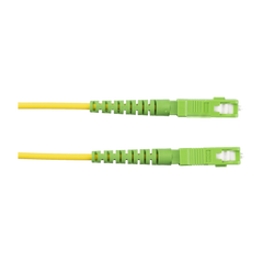 Jumper de Fibra Optica Monomodo 9/125 OS2, SC/APC-SC/APC Simplex, OFNR (Riser), Color Amarillo, 1 Metro