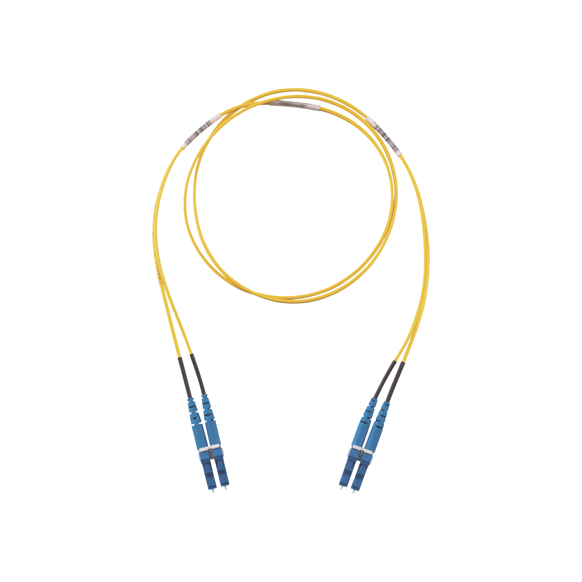 Jumper de Fibra Optica Monomodo 9/125 OS2, LC-LC Duplex, LSZH, Color Amarillo, 10 Metros (32.81 Pies)