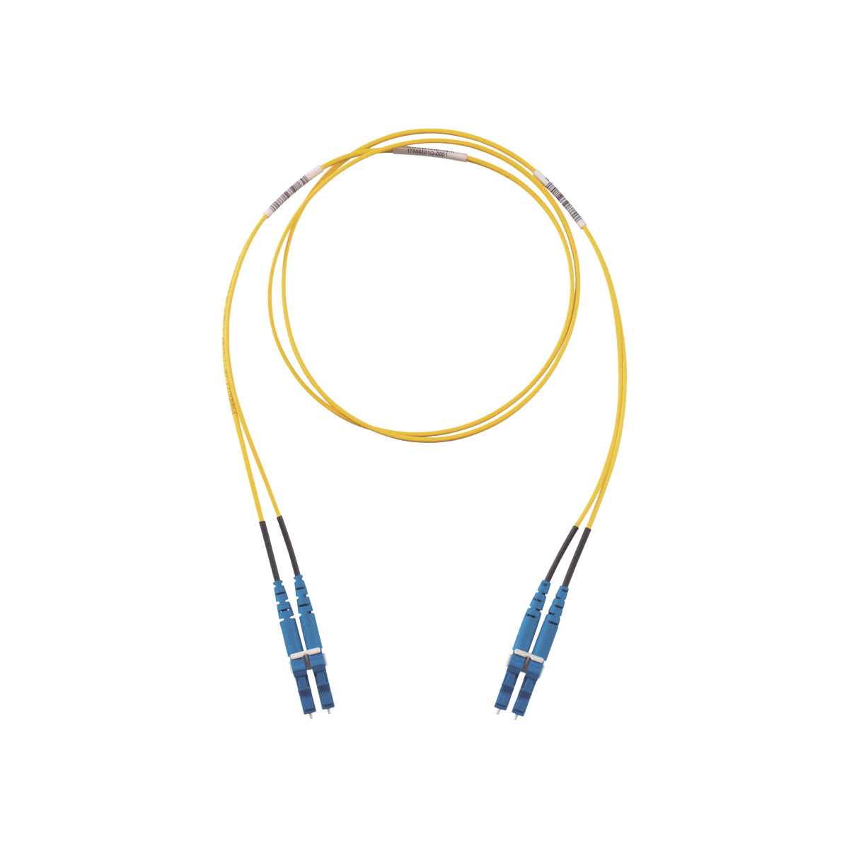 Jumper de Fibra Optica Monomodo 9/125 OS2, LC-LC Duplex, LSZH, Color Amarillo, 10 Metros (32.81 Pies)