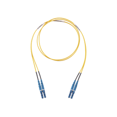 Jumper de Fibra Optica Monomodo 9/125 OS2, LC-LC Duplex, LSZH, Color Amarillo, 10 Metros (32.81 Pies)