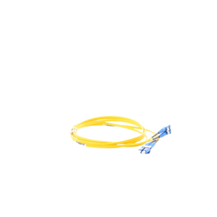 Jumper de Fibra Optica Monomodo 9/125 OS2, LC-LC Duplex, OFNR (Riser), Color Amarillo, 2 Metros