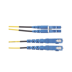 Jumper de Fibra Optica Monomodo 9/125 OS2, LC-SC Duplex, OFNR (Riser), Color Amarillo, 5 Metros (16.40 Pies)