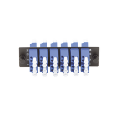 Placa Acopladora de Fibra Optica FAP, Con 12 Conectores LC Duplex (24 Fibras), Para Fibra Monomodo OS1/OS2, Color Azul