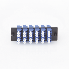 Placa Acopladora de Fibra Optica FAP, Con 12 Conectores LC Duplex (24 Fibras), Para Fibra Monomodo OS1/OS2, Color Azul
