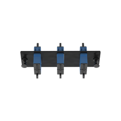 Placa Acopladora de Fibra Optica FAP, Con 3 Conectores SC Duplex (6 Fibras), Para Fibra Monomodo OS1/OS2, Color Azul