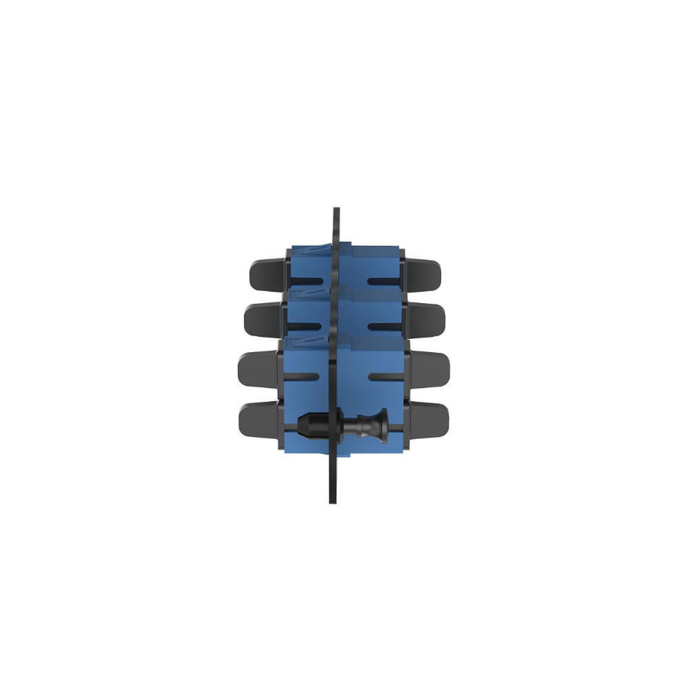Placa Acopladora de Fibra Optica FAP, Con 3 Conectores SC Duplex (6 Fibras), Para Fibra Monomodo OS1/OS2, Color Azul