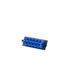 Placa Acopladora de Fibra Optica FAP, Con 6 Conectores SC Duplex (12 Fibras), Para Fibra Monomodo OS1/OS2, Color Azul