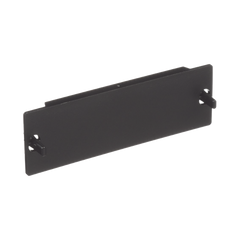 Placa Ciega FAP, Para Reservar Espacio de Uso Futuro en Paneles de Fibra Óptica, Color Negro