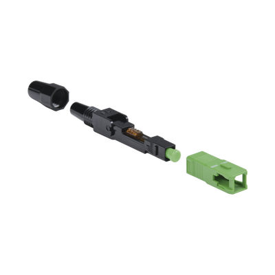 Conector Rápido de Instalación en Campo, Monomodo, SC/APC, pre-pulido, re-terminable, ideal para Aplicaciones FTTx