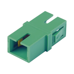 Módulo Acoplador SC/APC Simplex, Para Fibra Monomodo, Color Verde