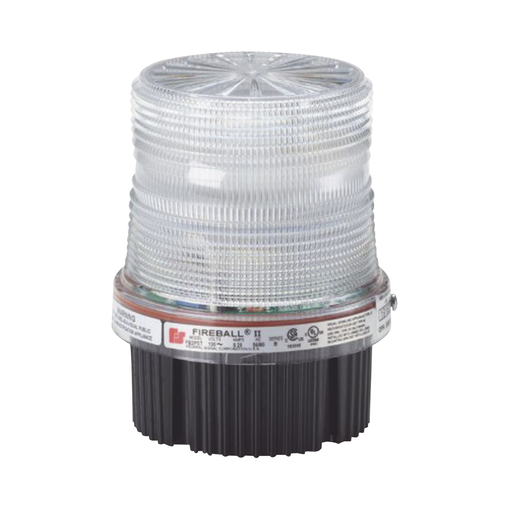 Fireball® LED Luz de advertencia Listado por UL y cUL 12-24 VCD Color Claro