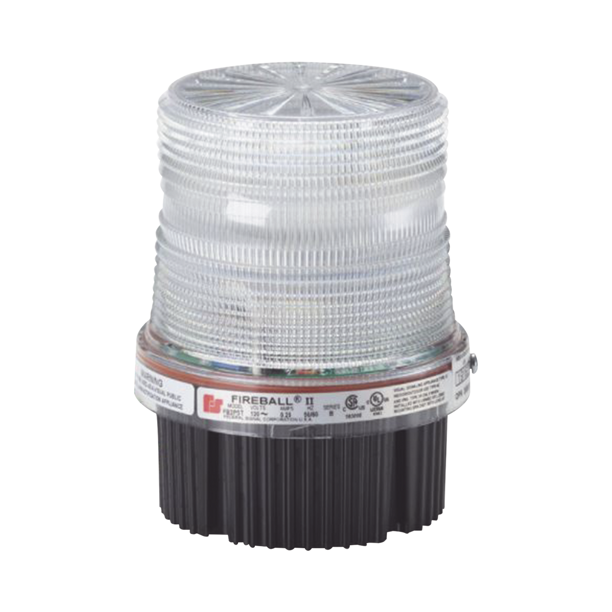 Fireball® LED Luz de advertencia Listado por UL y cUL 12-24 VCD Color Claro