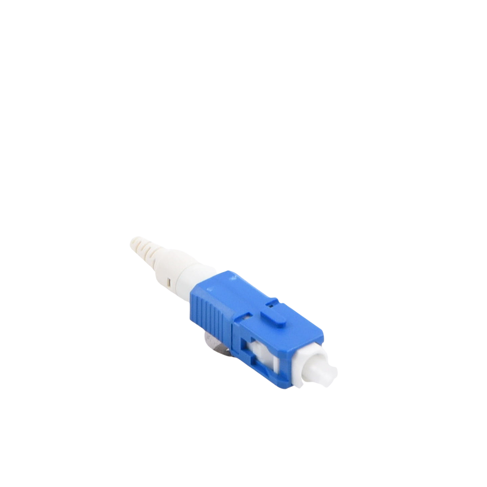 Conector de Fibra Óptica Pre-Pulido LightBow SC/UPC Simplex, Monomodo OS1/OS2, Re-Terminable, Color Azul