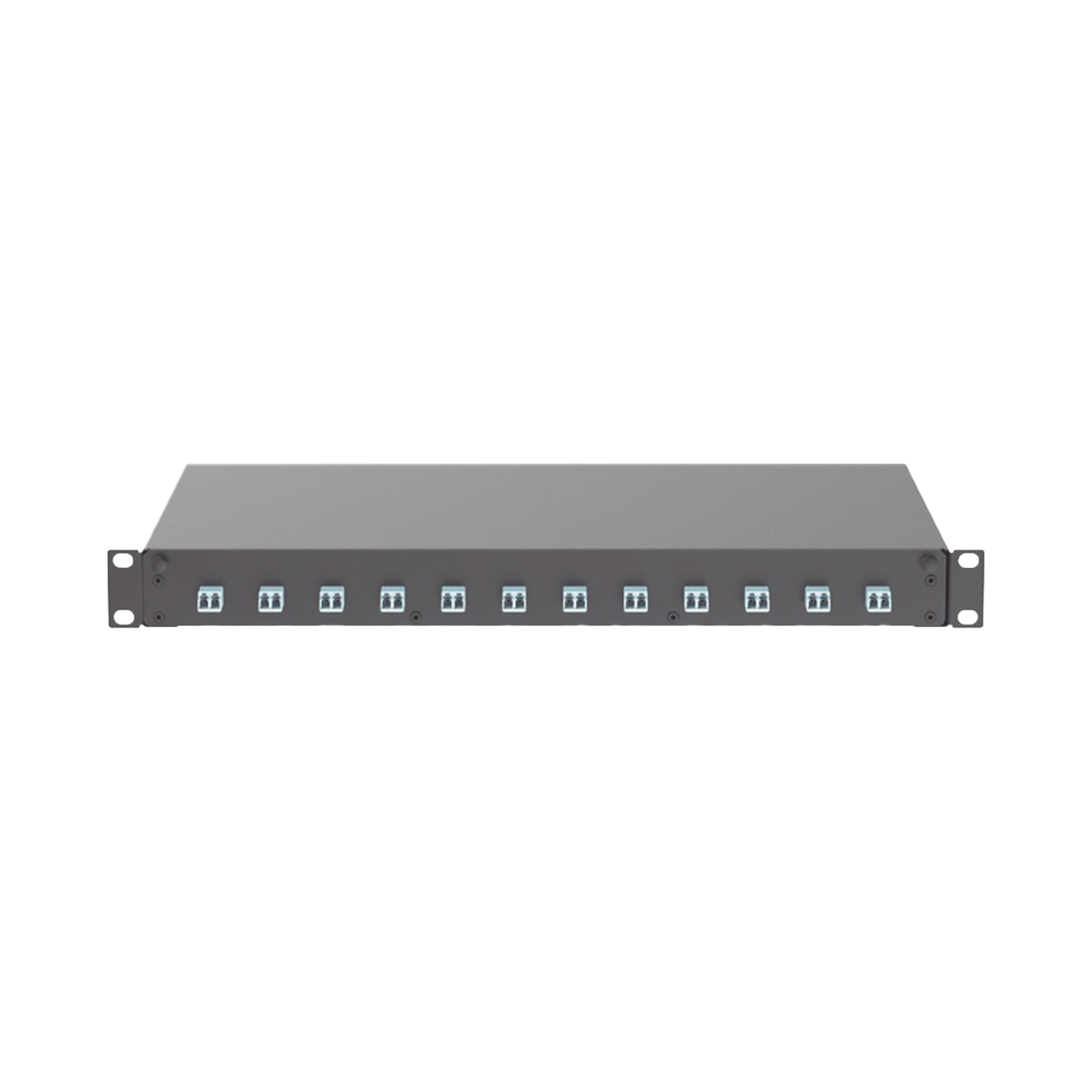 Distribuidor de Fibra Óptica, Con 12 Conectores LC Duplex (24 Fibras), Para Fibra Multimodo OM3/OM4, 1 UR