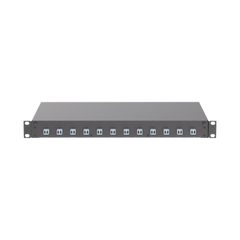 Distribuidor de Fibra Óptica, Con 12 Conectores LC Duplex (24 Fibras), Para Fibra Multimodo OM3/OM4, 1 UR