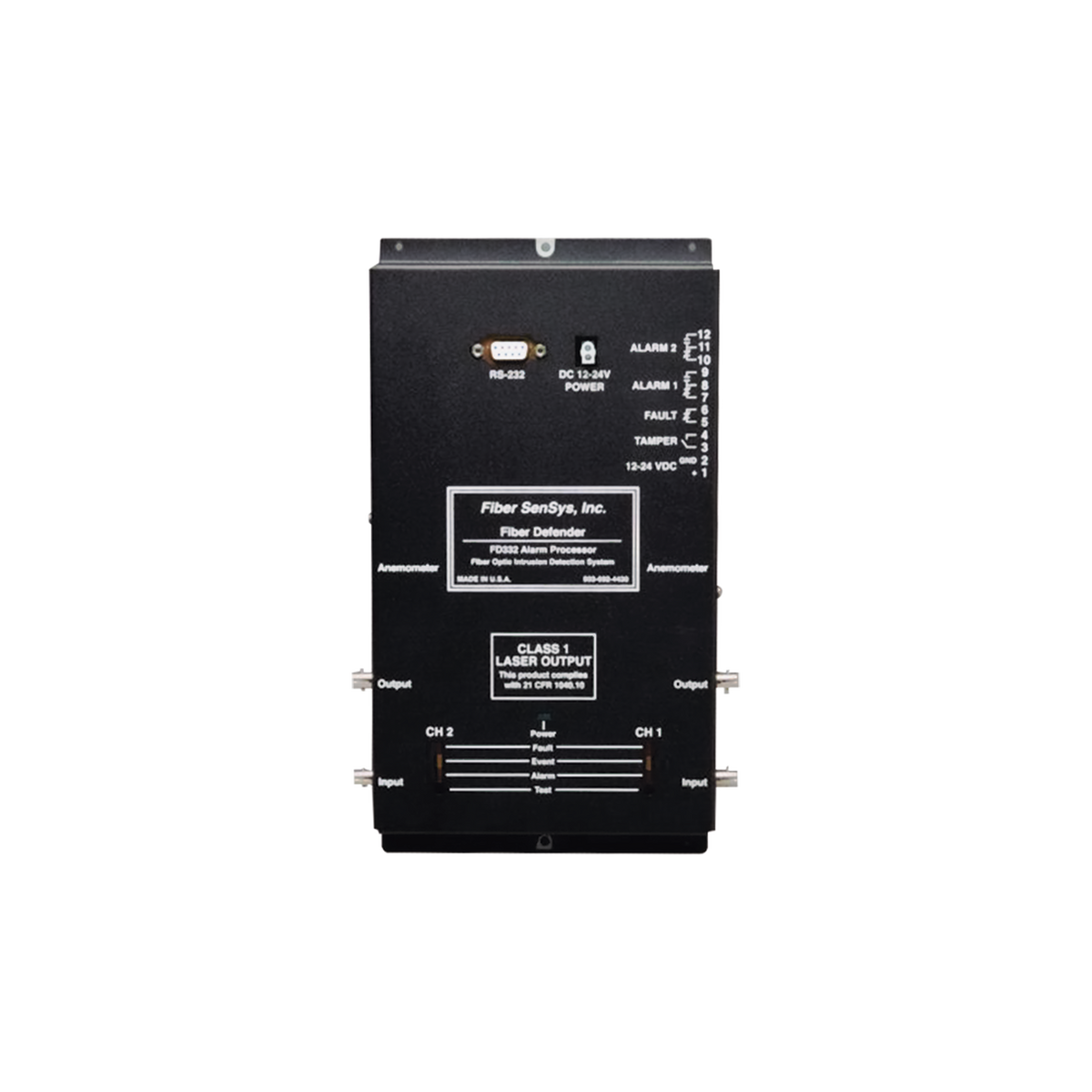 Sensor de Seguridad Perimetral de 2 Zonas / Detección por Fibra Óptica Sensitiva/ Rango de 0 hasta 5 Km de Detección / Comunicación IP