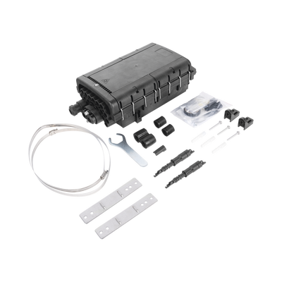Caja de Distribución de Fibra Óptica para 48 empalmes con 16 acopladores SC/APC, enterrado directo, IP68