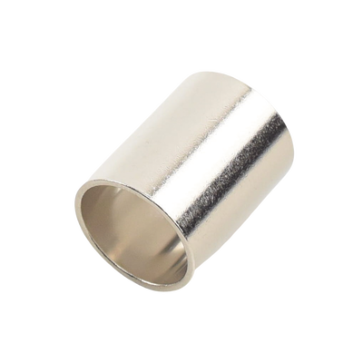 Férula-Casquillo en Chapa de Níquel para Plegar en Cables del Grupo E, I como RG-8/U, RG-213/U, LMR-400.