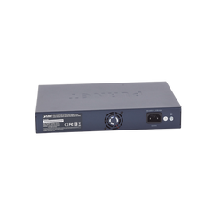 Switch PoE+ / Distancia 250 Metros / 8 Puertos + 2 Combo TP/SFP Gigabit y Pantalla LCD Para Monitoreo