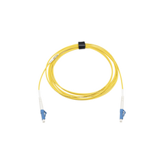 Jumper de Fibra Óptica Monomodo (OS2), XGLO, Riser, LC/UPC-LC/UPC Simplex, ONFR, Color Amarillo, 3 Metros (9.84 Pies)