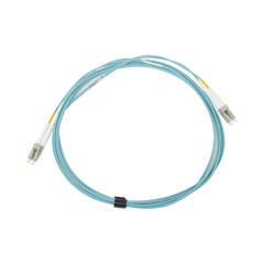 Jumper de Fibra Óptica Multimodo 50/125 XGLO OM3, LC-LC Duplex, OFNR, Color Aqua, 3 Metros