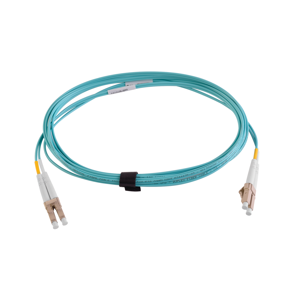 Jumper de Fibra Óptica Multimodo 50/125 XGLO OM3, LC-LC Duplex, OFNR, Color Aqua, 3 Metros (9.84 Pies)