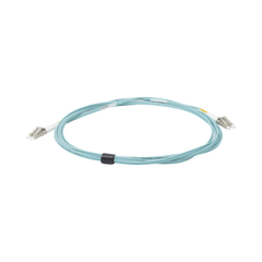 Jumper de Fibra Óptica Multimodo 50/125 XGLO OM3, LC-LC Duplex, OFNR, Color Aqua, 5 Metros (16.40 Pies)