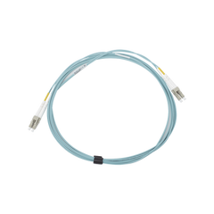 Jumper de Fibra Óptica Multimodo 50/125 XGLO OM3, LC-LC Duplex, OFNR, Color Aqua, 5 Metros