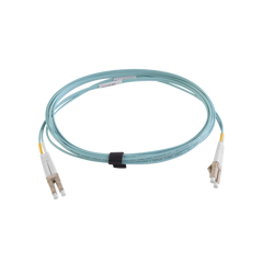 Jumper de Fibra Óptica Multimodo 50/125 XGLO OM3, LC-LC Duplex, OFNR, Color Aqua, 5 Metros (16.40 Pies)